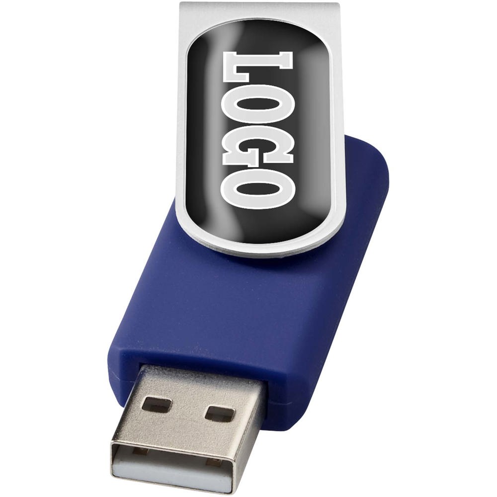 Rotate USB 3.0 met doming - blauw
