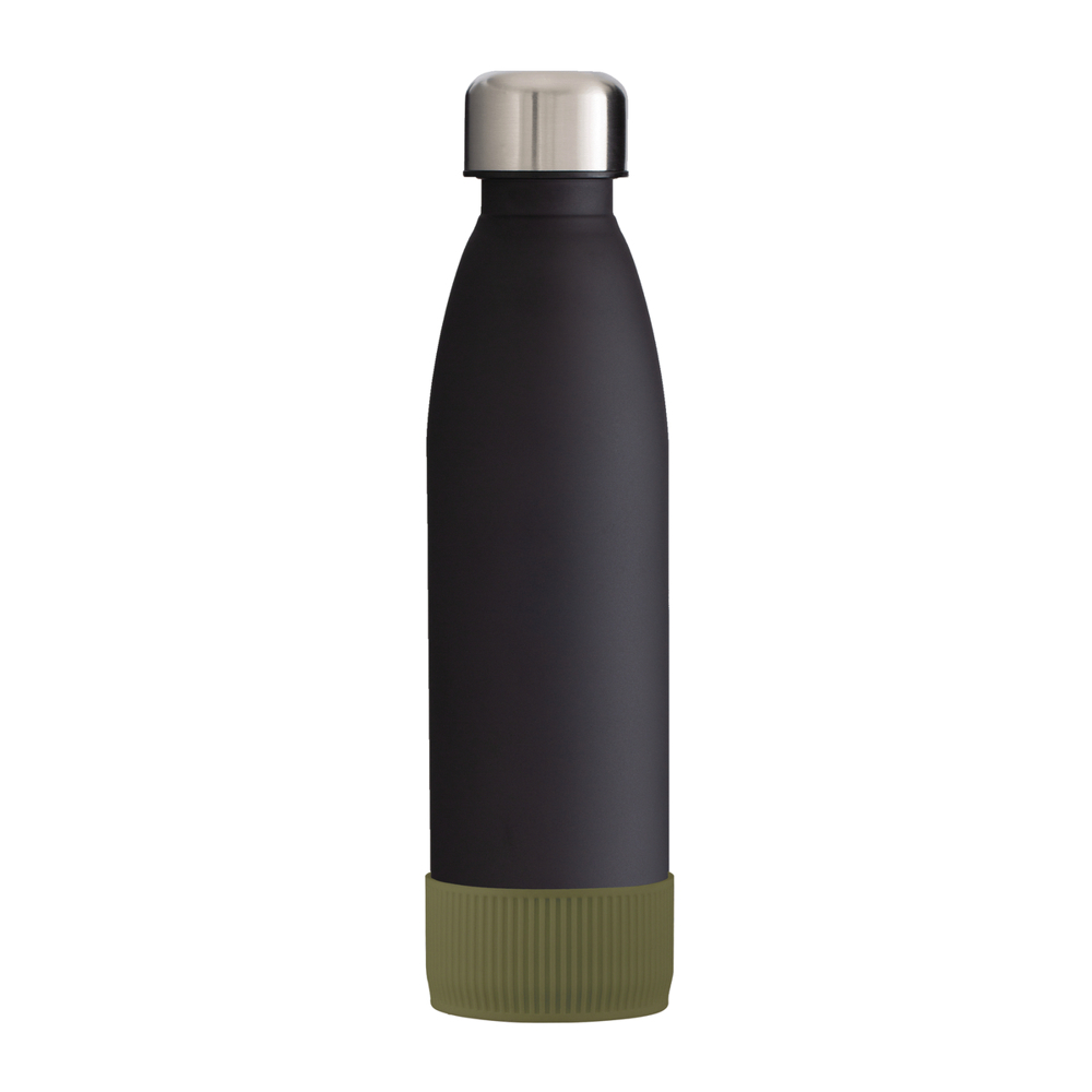 Fles GLASS - oijfgroen, zwart