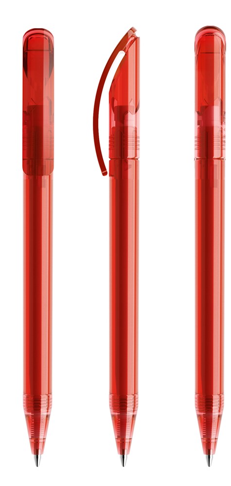 Prodir DS3TTT Transparent - Red transparant