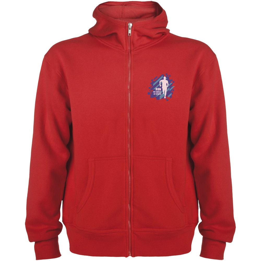 Montblanc 280 g/m² unisex hoodie met volledige rits