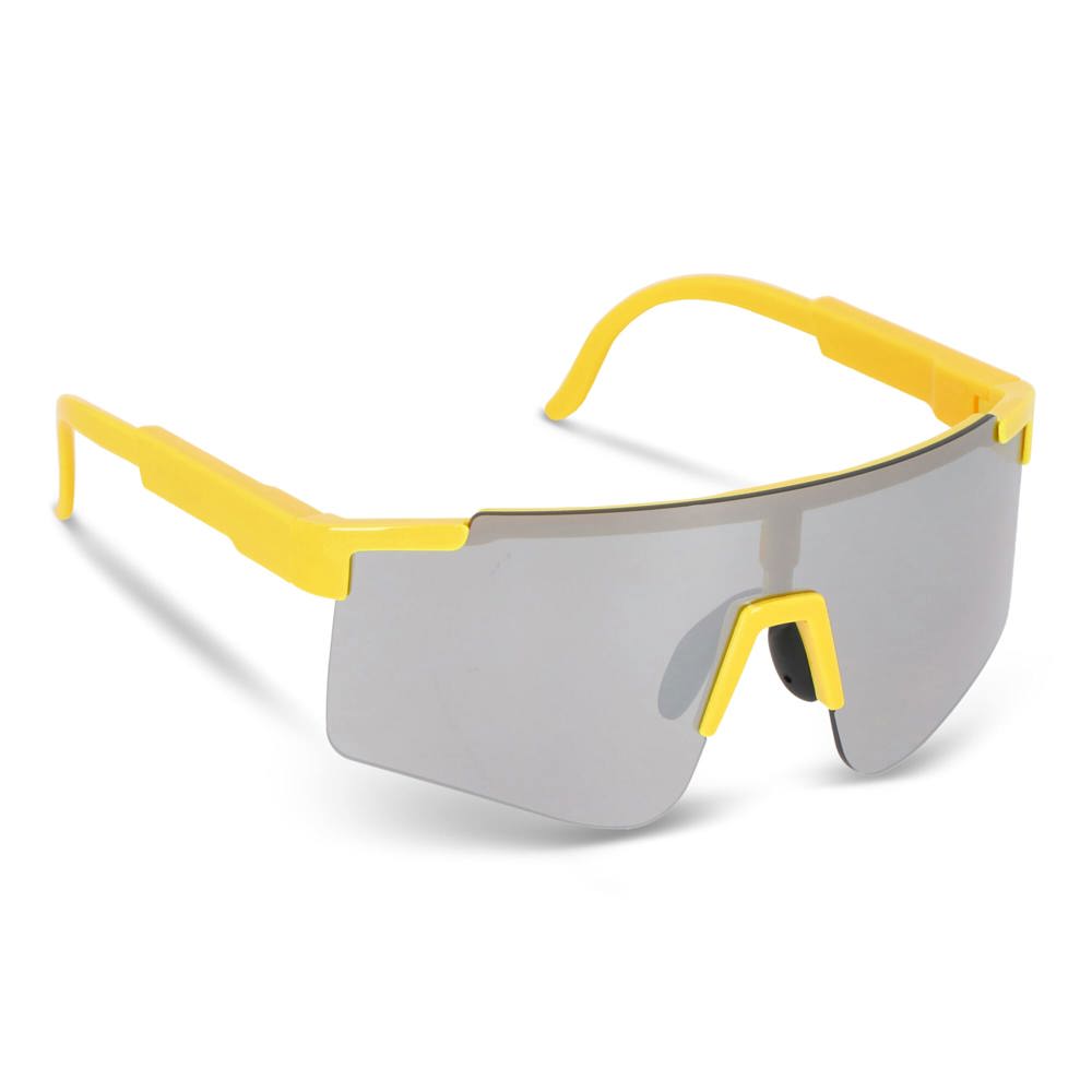 Tom R-PC sportzonnebril met spiegelende glazen UV400 - Fluor assorti / Geel
