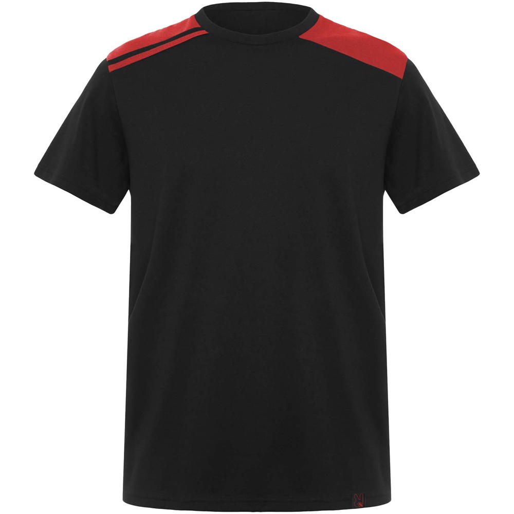 Expedition 160 g/m2 heren T-shirt met korte mouwen - zwart, rood